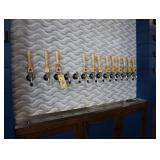 Beer taps, 14 head and regulators/gauges inside