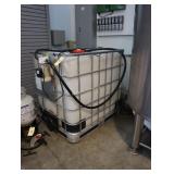 Global 275 gallon poly tote and electric transfer