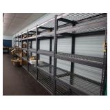 Sections of heavy duty metal shelving 24 x 48