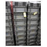 Stackable plastic totes with covers