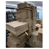 Lot of corrugated boxes