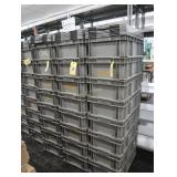 Stackable plastic totes with covers