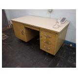 Vintage metal desk