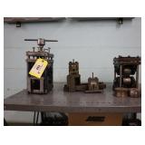Roll stock dapping tooling