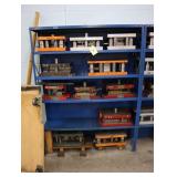 Lot of die sets, not including shelving
