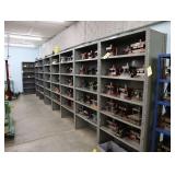 Section of metal shelving 15x36, shelves