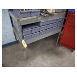 Shelf and parts cabinet, No contents on top