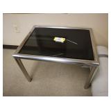 Midcentury glass table
