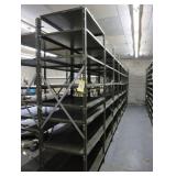 Sections of clip style metal shelving 24 x 36