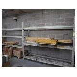Sections of heavy duty metal shelving 24 x 96