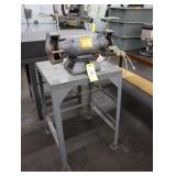 Baldor double end grinder with stand