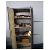 Cabinet with spot welding fixtures