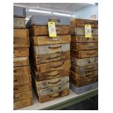 Vintage wooden bins