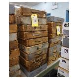 Vintage wooden bins