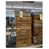 Vintage wooden bins