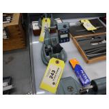 Mitutoyo digital micrometer with base