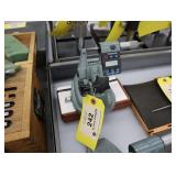 Mitutoyo digital micrometer with base