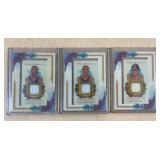 3 TOPPS ALLEN AND GINTERS OLYMPIC SWATCH CARDS