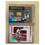 2 ANDRE DAWSON AUTOGRAPHED CARDS