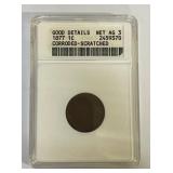1877 INDIAN HEAD CENT AG3 CORRODED SCRATCHED