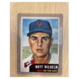 1953 TOPPS  151 HOYT WILHELM CARD