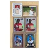 6 GAME USED BAT CARDS