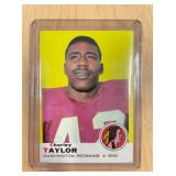 1969 CHARLEY TAYLOR FOOTBALL CARD