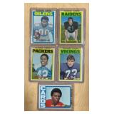 1972 TOPPS FOOTBALL ROOKIE CARDS