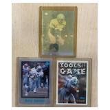 3 BARRY SANDERS CARDS