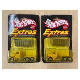 (2) 1982 HOT WHEELS EXTRAS NO.4017 PETERBILT AND