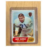 1968 ALEX KARRAS FOOTBALL CARD