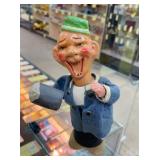 GERMAN PAPER MACHE CANDY CONTAINER (BLUE SHIRT)