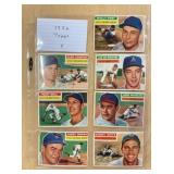 1956 TOPPS BASEBALL CARDS  LOT F