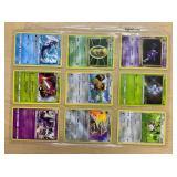 2 SHEETS OF POKEMON CARDS