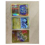 MACHAMP KYREM AND RASHIRAM POKEMON CARDS