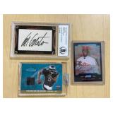 2 AUTOGRAPHS AND McNABB SWATCH CARD