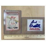 2 1950s PHILLIES DECALS
