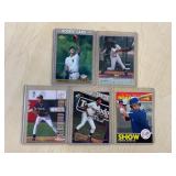 5 DEREK JETER ROOKIE OR PROSPECT CARDS