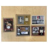 5 GAME USED JERSEY SWATCH CARDS