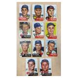 11 1953 TOPPS BASEBALL CARDS