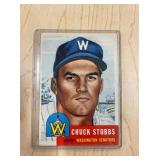 1953 TOPPS 89 CHUCK STOBBS CARD