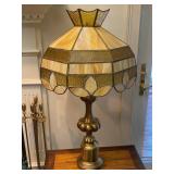 Lamp w/Stained Glass Shade (See Pictures)