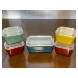 5 Pyrex Covered Dishes