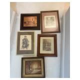 5 Framed Pictures (Incl. St. Patrick
