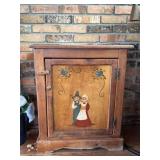 Painted Cabinet & Contents