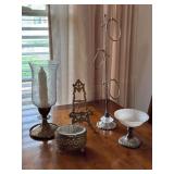 Brass Display Stand, Trinket Box, Candle Holder,