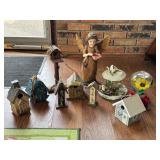 Birdhouses, Birdfeeders & Angel Statue