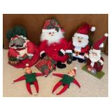Santas, Elves & Mouse Mrs. Clause Dolls