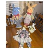 Easter Rabbit Statues & Doll