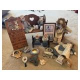 Wood Calendar, Doll Bench, Dolls, etc